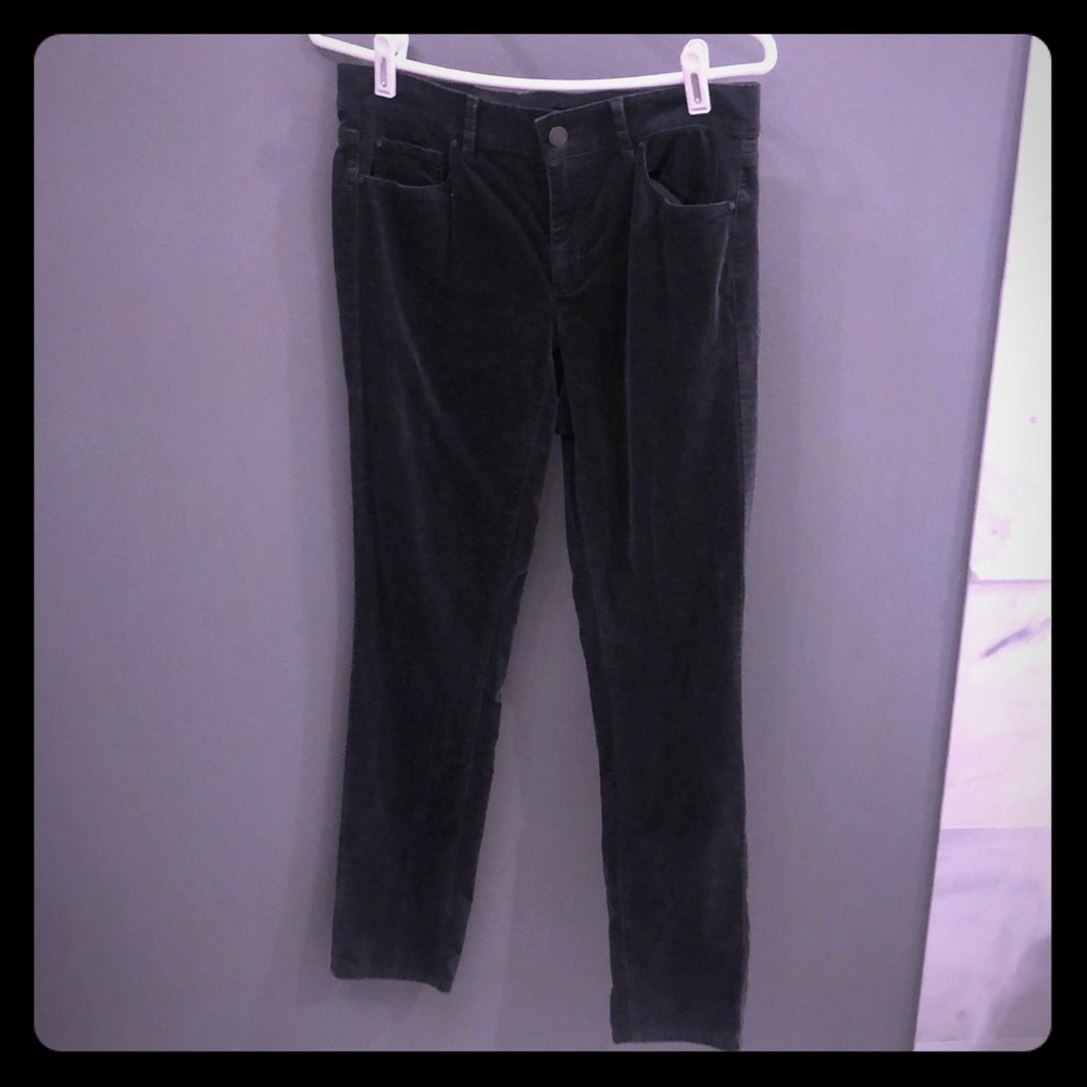 Ann Taylor dark gray velvet pants